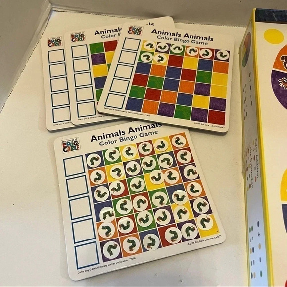 Animals Animals Color Bingo Game, Eric Carle, Colorforms - Picture 6 of 7